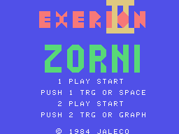 Exerion 2 Title Screen